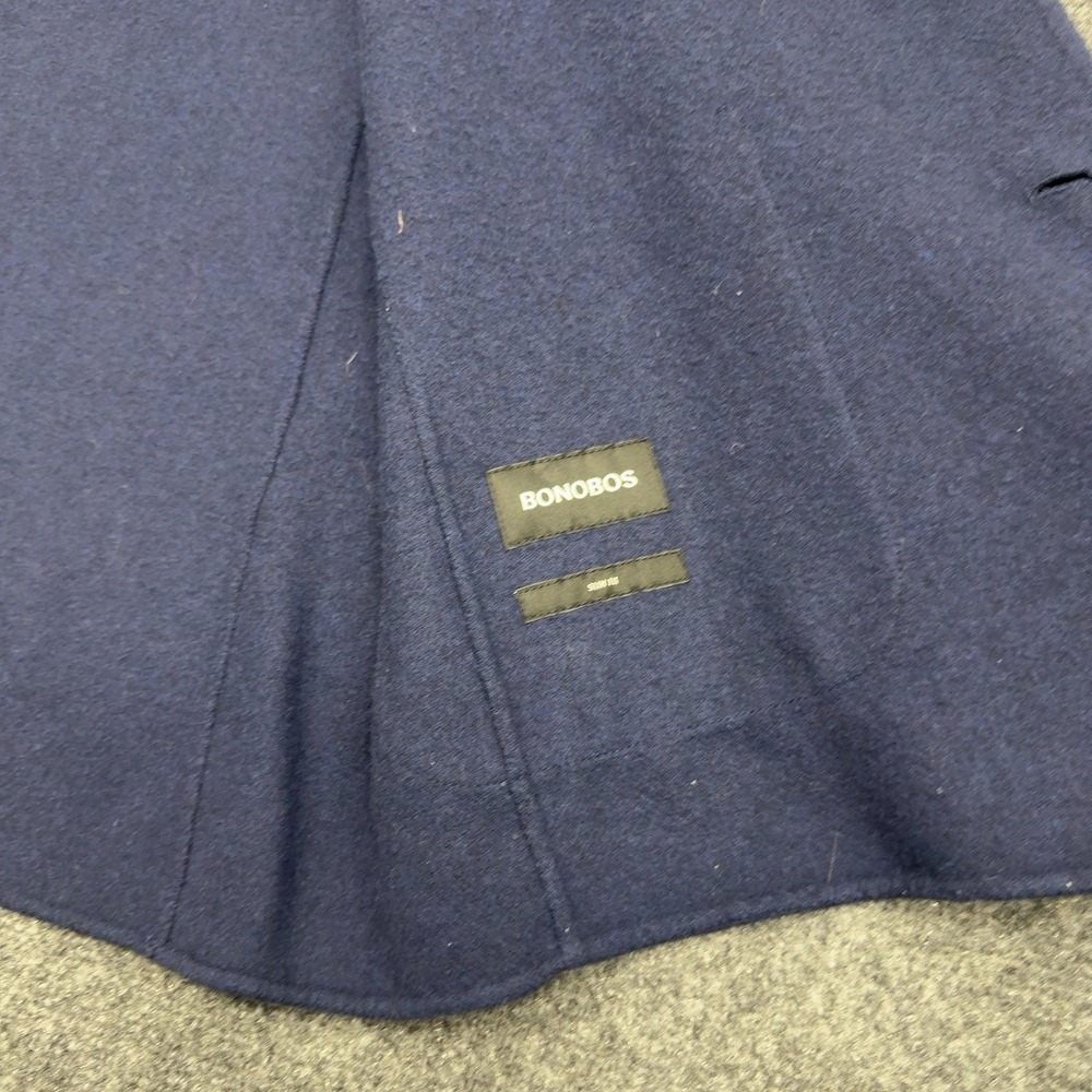 Bonobos Blazer Mens 44R Navy Wool Blend Italian Fabric Slim Fit Professional - Picture 4 of 10